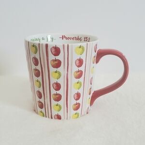 LIGHTHOUSE Christian Poverbs 15:2 Teacher Apple Ceramic Coffee Cup Mug 16 Oz